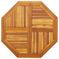 Table Top 70x70x2 cm Octagonal Solid Wood Acacia