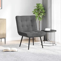 Relaxing Chair Dark Grey 64x74x84 cm Velvet