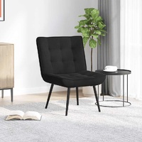 Relaxing Chair Black 64x74x84 cm Velvet