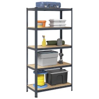 5-Layer Storage Shelf Anthracite Steel&Engineered Wood