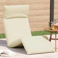 Folding Sun lounger Cream 175x54x8.5 cm Oxford Fabric