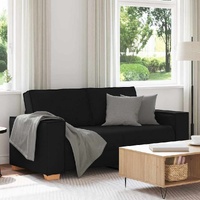 2-Seater Sofa Black 180x78x84 cm Fabric