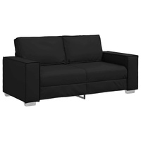 Loveseat Sofa Black 180 cm Faux Leather