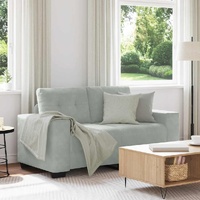 Loveseat Sofa Light Grey 160x77x82 cm Velvet
