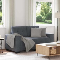 Loveseat Sofa Dark Grey 160x77x82 cm Velvet