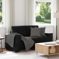 Loveseat Sofa Black 160x77x82 cm Velvet