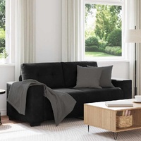 Loveseat Sofa Black 180x77x82 cm Velvet
