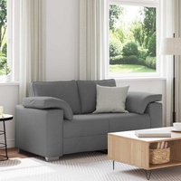 Loveseat Sofa Dark Grey 160 cm Fabric