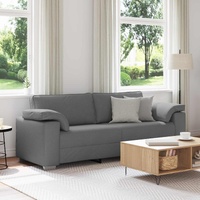 3-Seater Sofa Dark Grey 220 cm Fabric