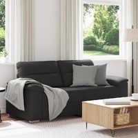 2-Seater Sofa Black 180x81x84 cm Faux Leather