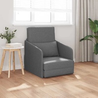 Sofa Bed Dark grey 65 x 80 x 83 cm Fabric