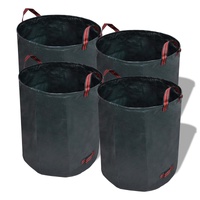 Garden Waste Bag Dark Green 4 pcs 120 L 150 g/sqm
