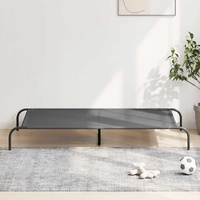 Elevated Dog Bed Grey 150x90x20 cm Textilene and Steel