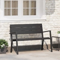 Garden Bench Anthracite 118 x 54 x 77cm Steel