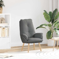 Armchair Dark Grey 69 x 74 x 93 cm Fabric and Plywood