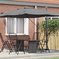 Parasol Anthracite 351 x 250 x 260 cm Polyester and Aluminium