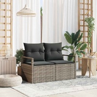 Garden Sofa with Cushion 120 x 62 x 69 cm. Poly Rattan