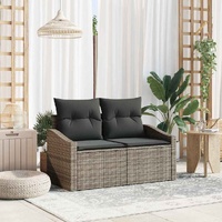 Garden Sofa with Cushion 123 x 62 x 69 cm Poly Rattan