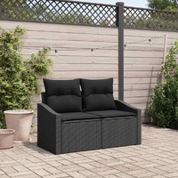 Garden Sofa with Cushion 123 x 62 x 69 cm Poly Rattan