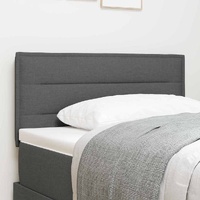 Headboard Height Adjustable Manual Dark grey 100 cm Fabric