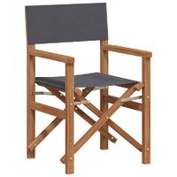 Director Chair Grey Solid Teak Wood
