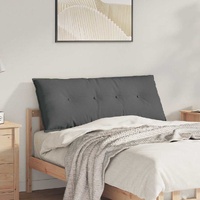 Back Pillow Dark Grey 120 x 19 x 50 cm Fabric