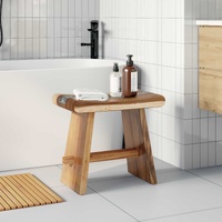Shower Stool Natural 50 x 30 x 44 cm Solid Suar Wood