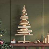 Christmas Trees with Stand Natural 90 cm Solid pine wood