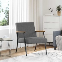 Armchair Dark Grey Fabric