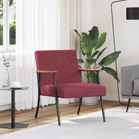 Armchair Wine Red Fabric