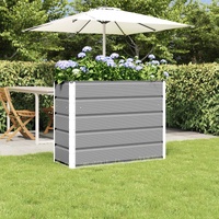 Planter Light Grey 100 x 40 x 75 cm Steel