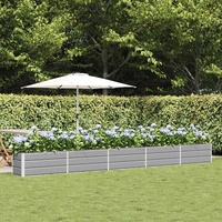 Planter Light Grey 480 x 50 x 45 cm Galvanised Steel