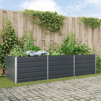 Planter Anthracite 290 x 100 x 75 cm Galvanised Steel