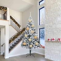 Christmas Bauble Set XXL 3 pcs Gold Plastic