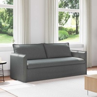Sofa Dark Grey 196 x 82 x 85 cm Fabric