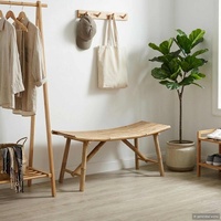 Garden Bench Natural 110 x 45 x 50 cm Bamboo