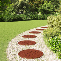 Stepping Stone 6 pcs Red Ø 44 x 2 cm Rubber