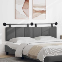 Hanging Headboard Dark Grey Fabric