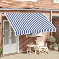 Blue and white