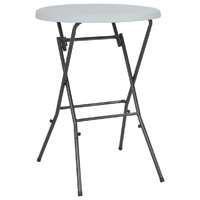 Folding Bar Table White 80x110 cm HDPE
