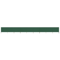 9-panel Wind Screen Fabric 1200x80 cm Green