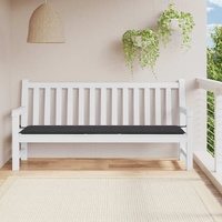 Garden Bench Cushion Black 200x50x4 cm Oxford Fabric