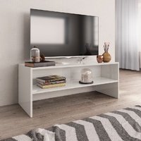 TV Cabinet High Gloss White 100x40x40 cm Engineered Wood