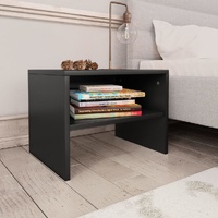 Bedside Cabinet Black 40x30x30 cm Engineered Wood
