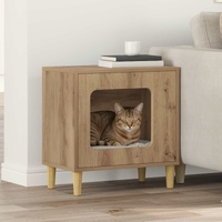 Cat House Artisian Oak 51 x 30 x 52 cm Engineered Wood