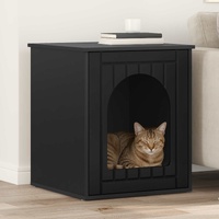 Cat House Black 53 x 52 x 62 cm Engineered Wood