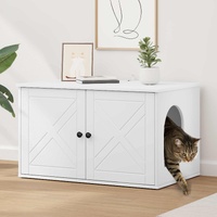 Cat House White 85 x 55 x 50.5 cm Engineered Wood
