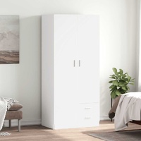 Wardrobe White 80x52x180 cm Engineered Wood