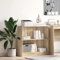 Bookshelf Sonoma Oak 80x24x75 cm Engineered Wood