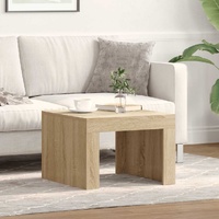 Coffee Table Sonoma Oak 50x50x35 cm Engineered Wood